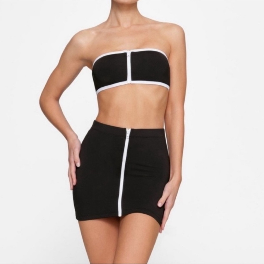 Skims Swim Mini Skirt Black